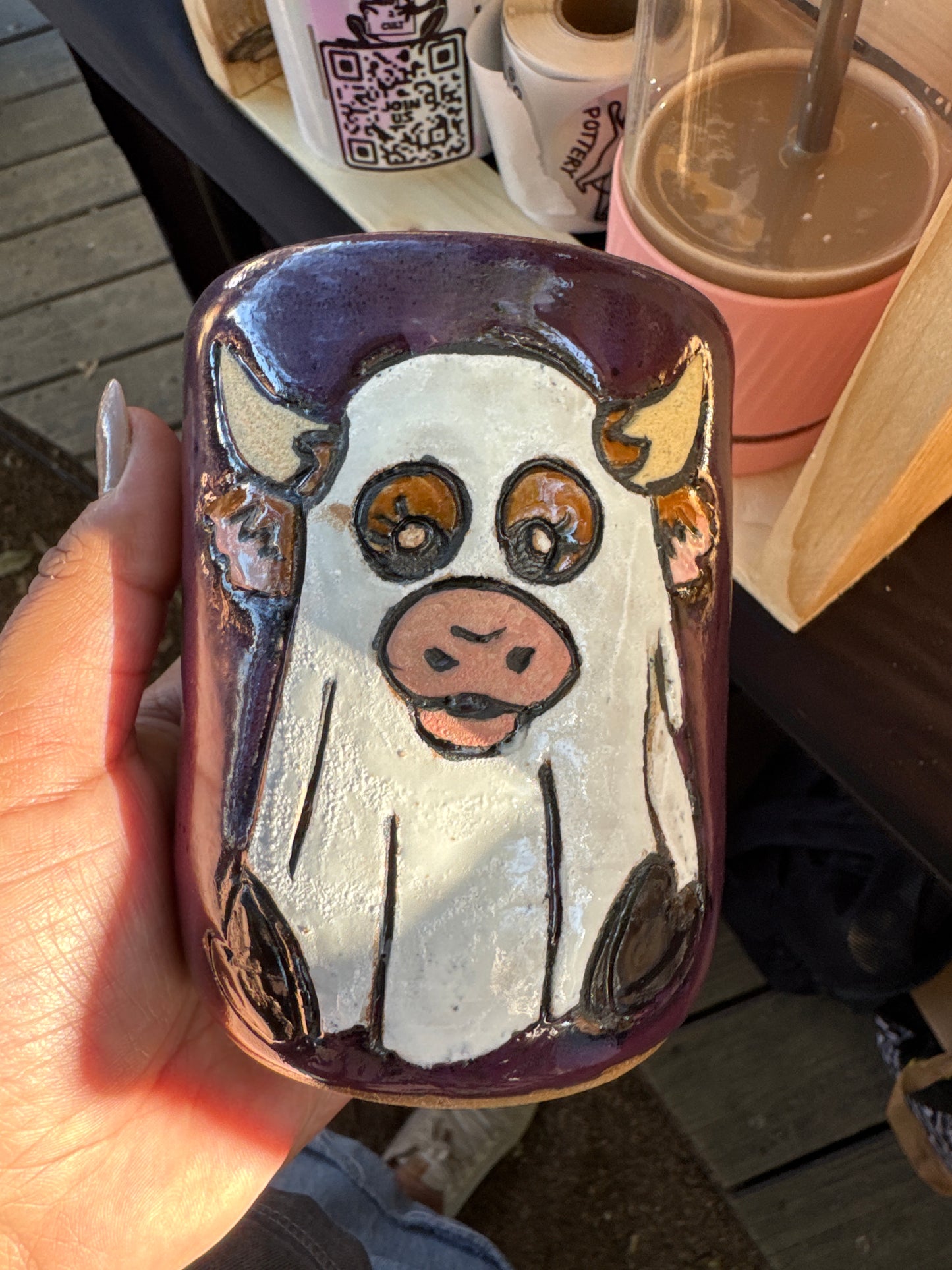 Ghost Cow Travel Cup