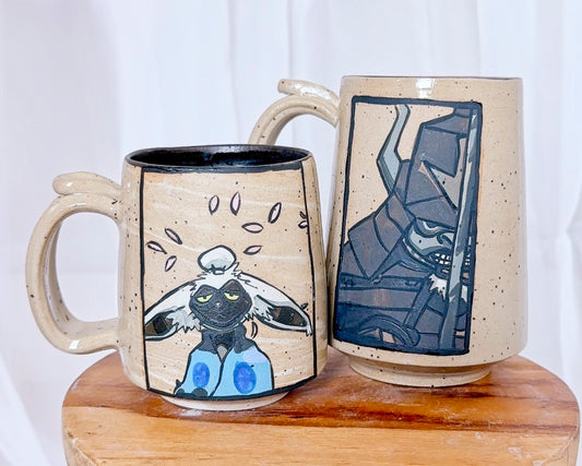 Samurai Appa & Momo Mugs