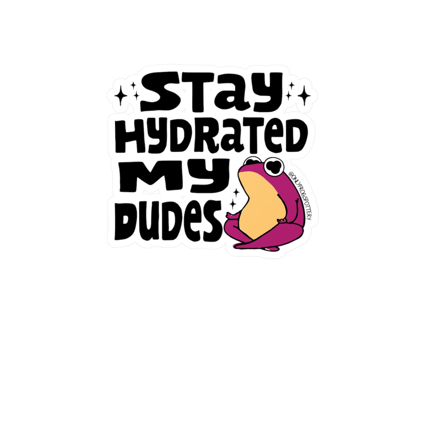 Frog Vinyl Decal Sticker – Cute Frog Design