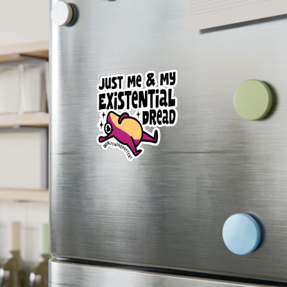 Frog Vinyl Decal Sticker – Just Me and My Existential Dread