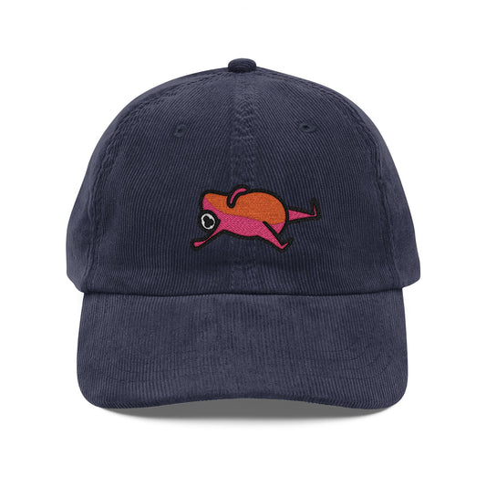 Lazy Frog Vintage Corduroy Cap (Embroidery)
