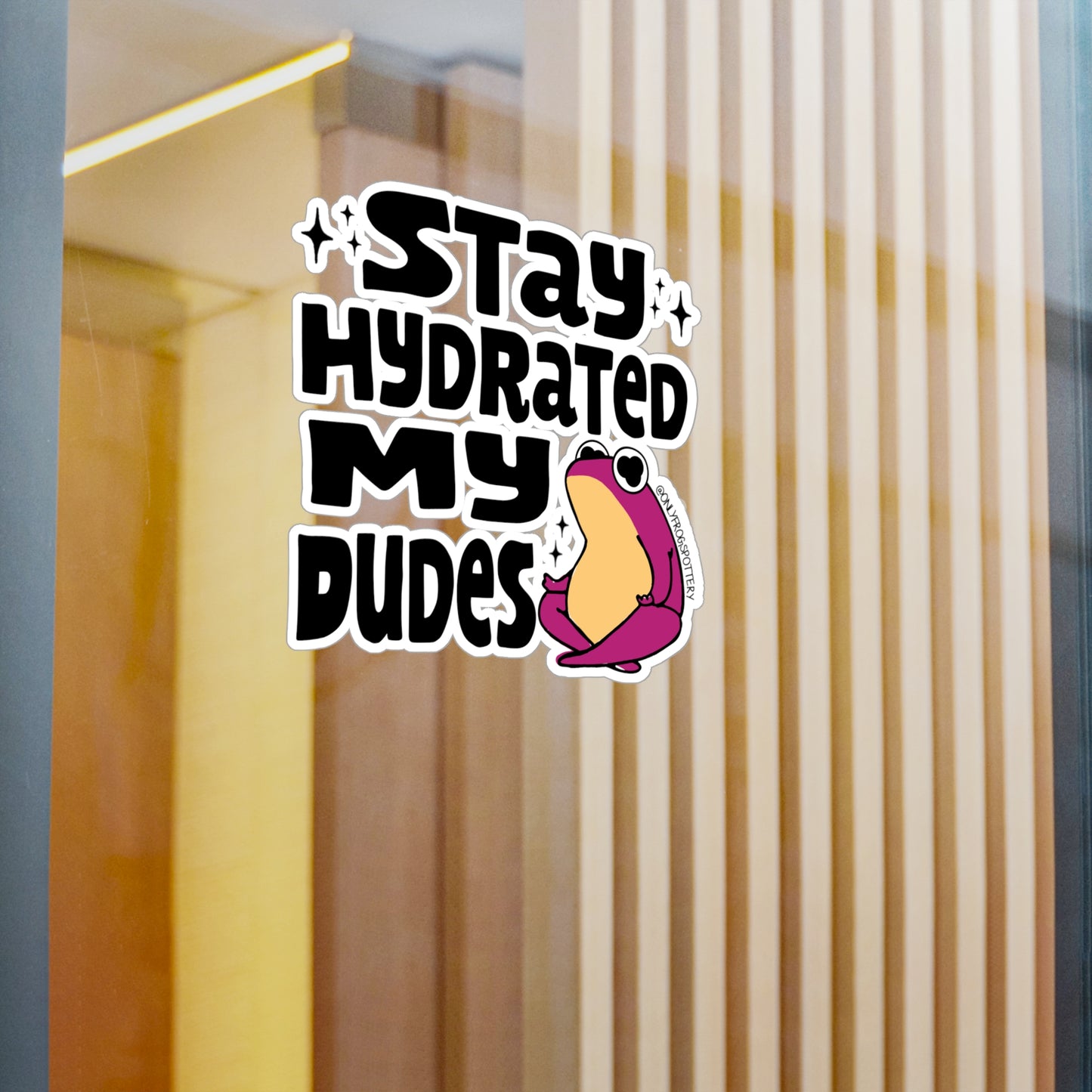 Frog Vinyl Decal Sticker – Cute Frog Design