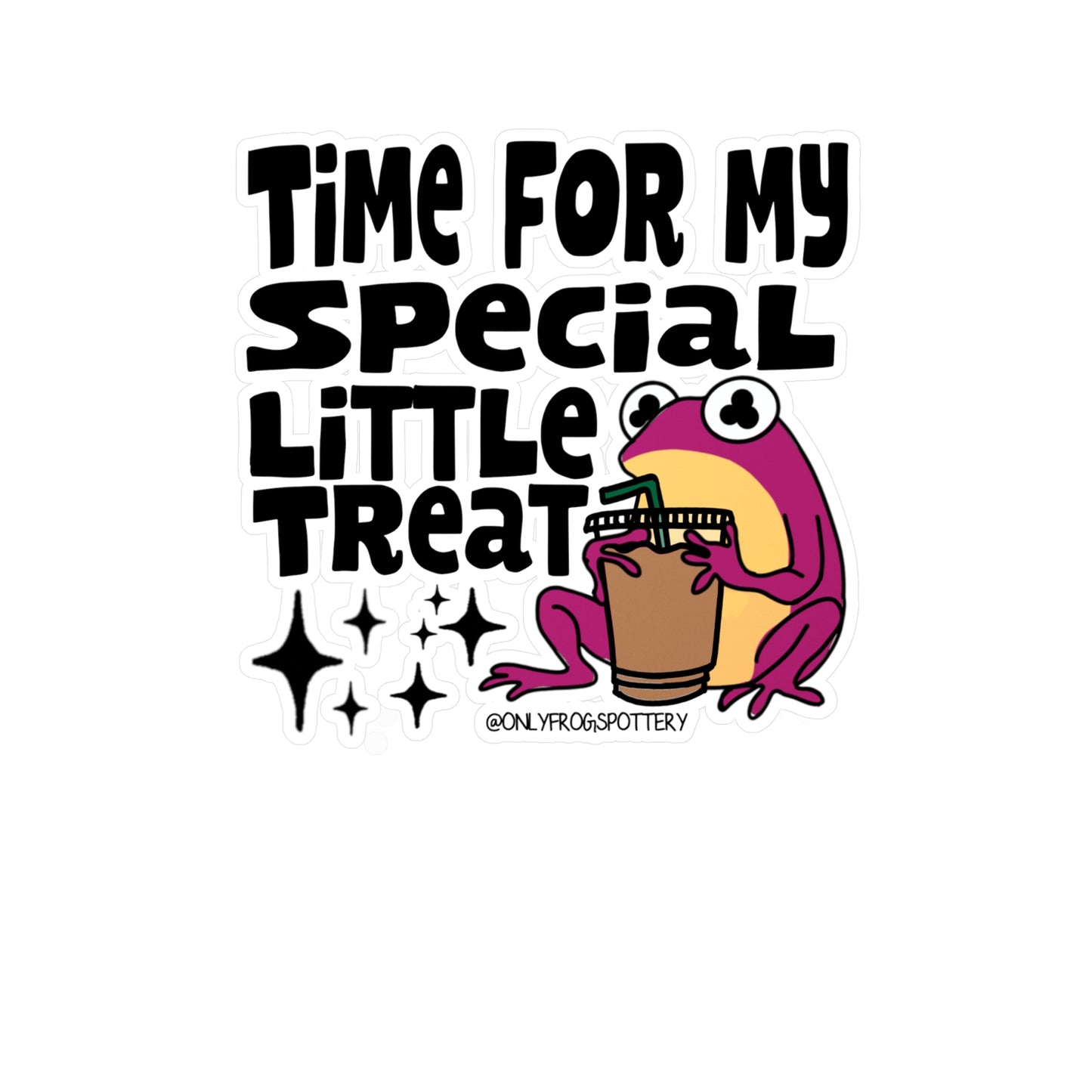 Frog Vinyl Decal Sticker – Cute Frog Design
