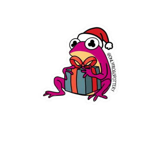 Frog Vinyl Decal Sticker – Cute Frog Design