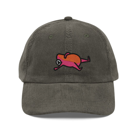 Lazy Frog Vintage Corduroy Cap (Embroidery)