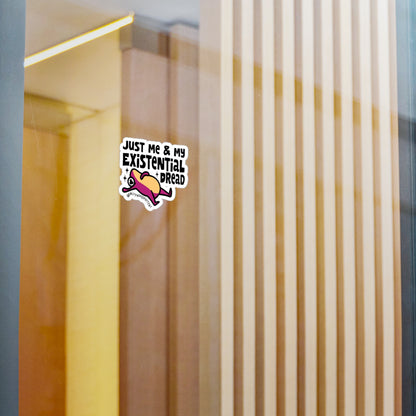 Frog Vinyl Decal Sticker – Just Me and My Existential Dread