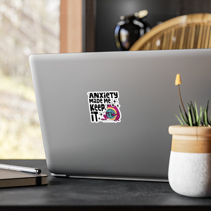 Frog Vinyl Decal Sticker – Anxiety made me keep it