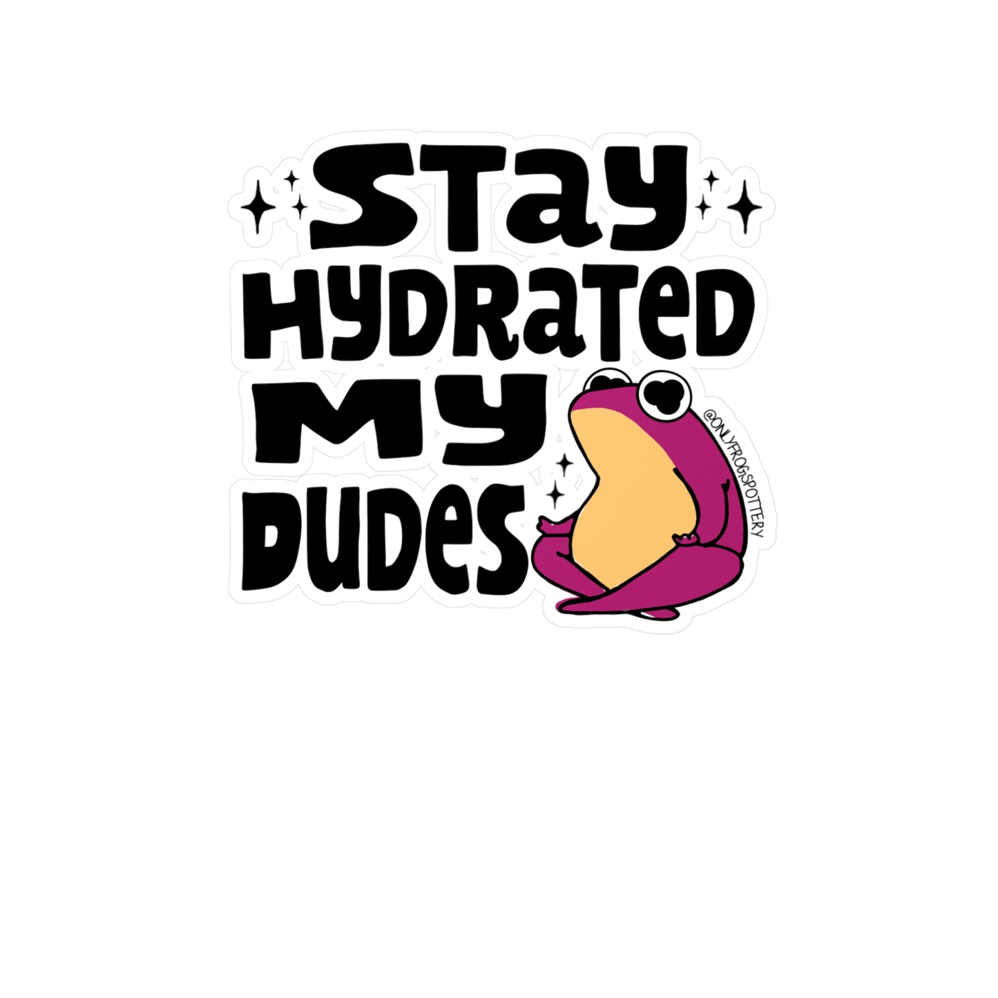 Frog Vinyl Decal Sticker – Cute Frog Design