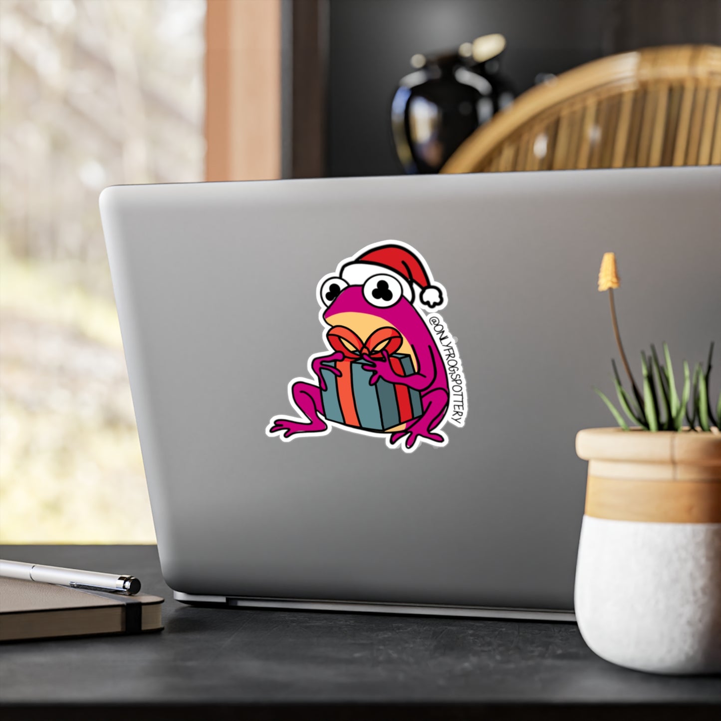 Frog Vinyl Decal Sticker – Cute Frog Design