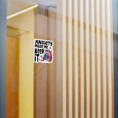 Frog Vinyl Decal Sticker – Anxiety made me keep it