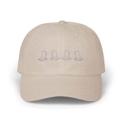 Dad Cap with Minimalist Floral Boots Embroidery — Casual Outdoor Baseball Hat
