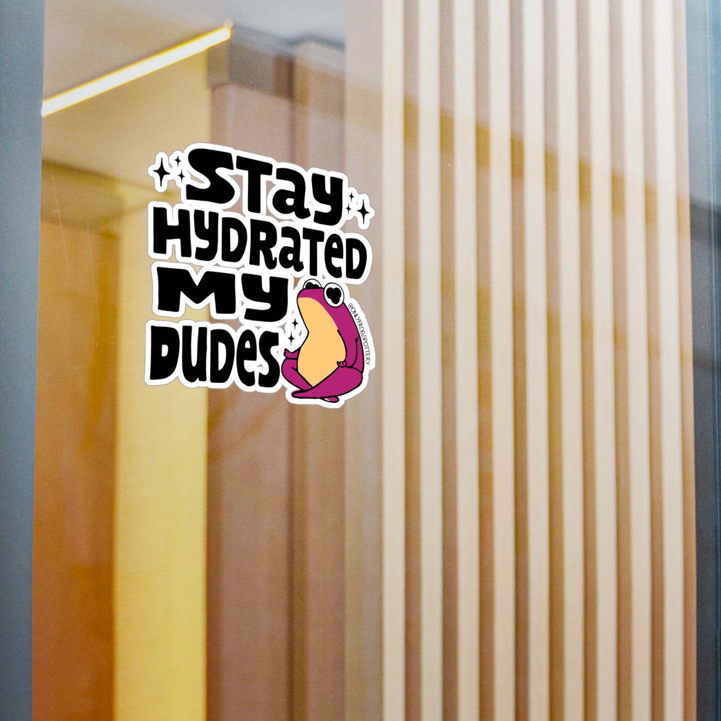 Frog Vinyl Decal Sticker – Cute Frog Design