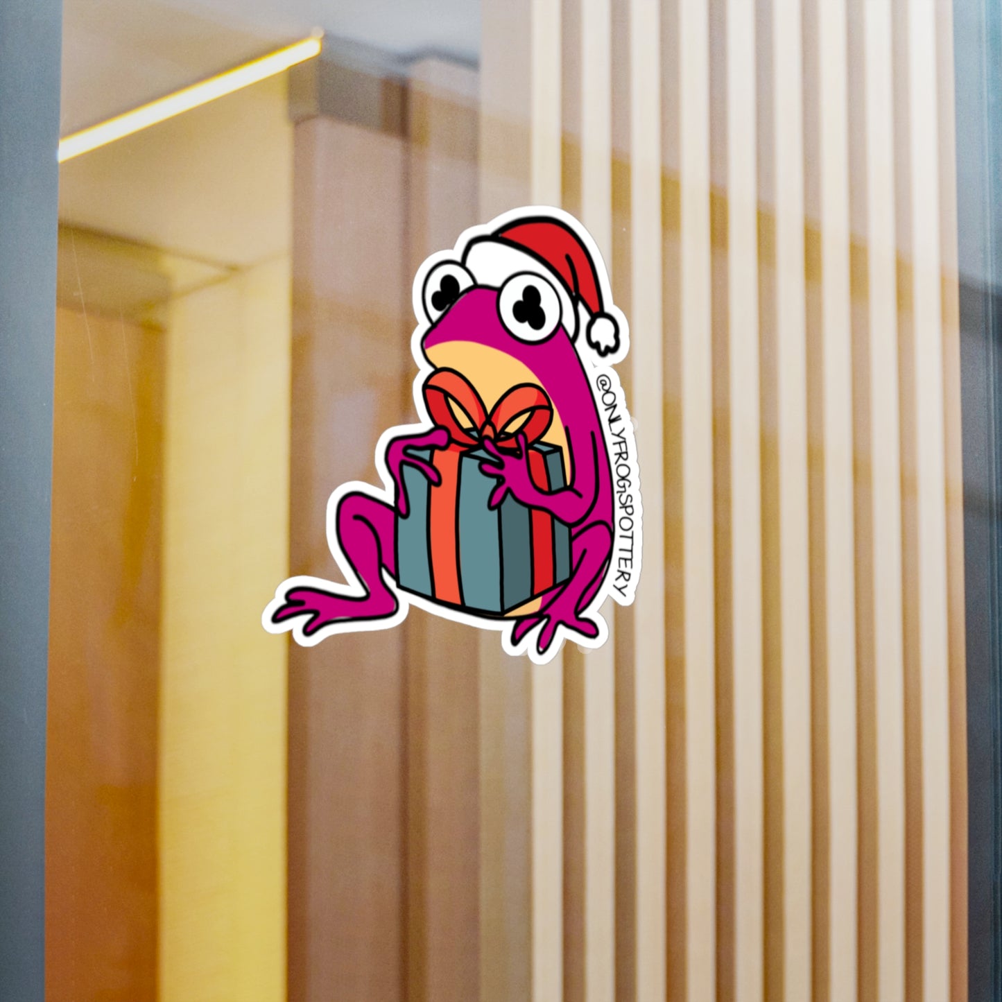 Frog Vinyl Decal Sticker – Cute Frog Design