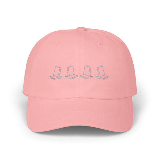 Dad Cap with Minimalist Floral Boots Embroidery — Casual Outdoor Baseball Hat