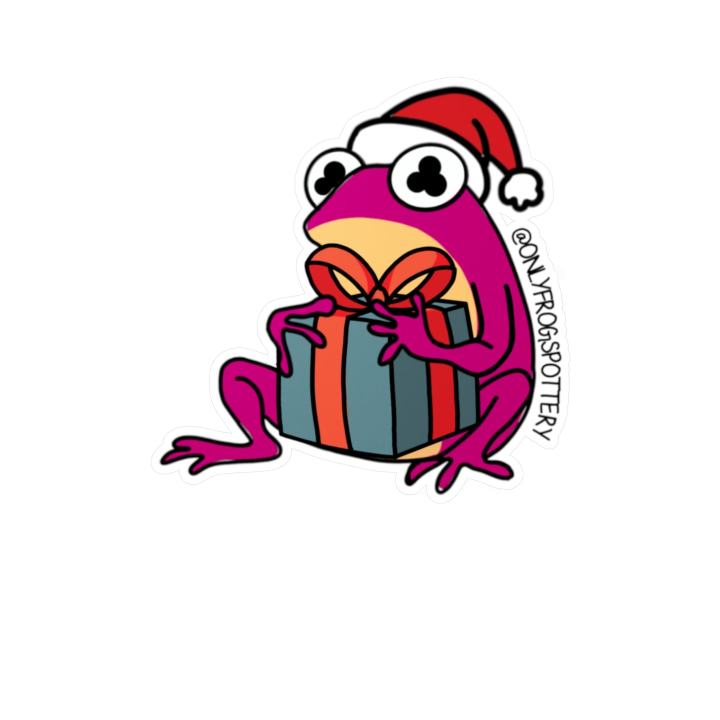 Frog Vinyl Decal Sticker – Cute Frog Design