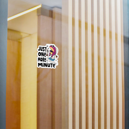 Frog Vinyl Decal Sticker – Just One More Minute