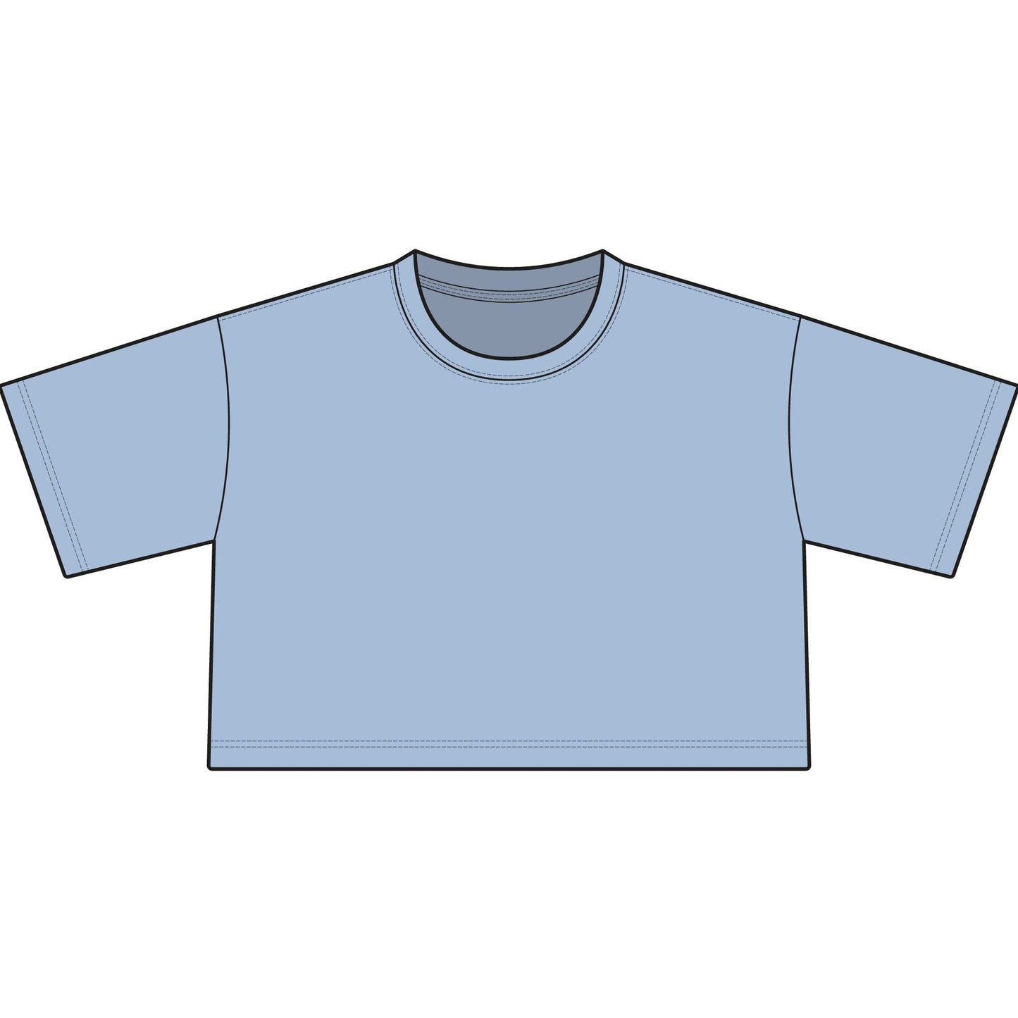 Women's Garment-Dyed Heavyweight Cropped Tee