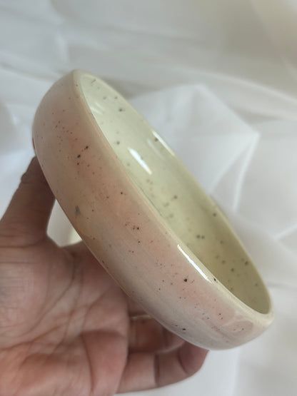 Dog heart shaped yin yang bowl