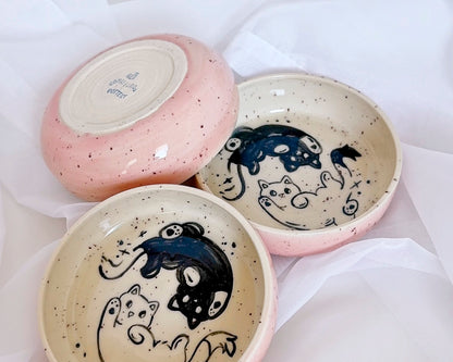 Cat Spirits Bowl (Pink)